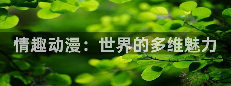 91动漫永久免费看：情趣动漫：世界的多维魅力